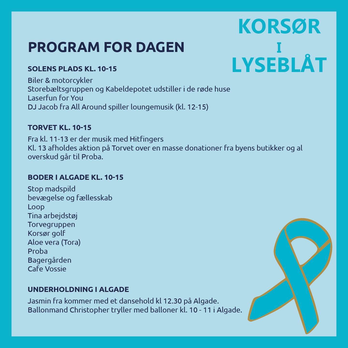 Korsør i Lyseblåt